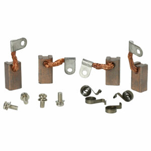 4x Escovas de Carvão vhbw Substituição para Abeko 3053148, 160034888 - 25 x 13 x 9 mm