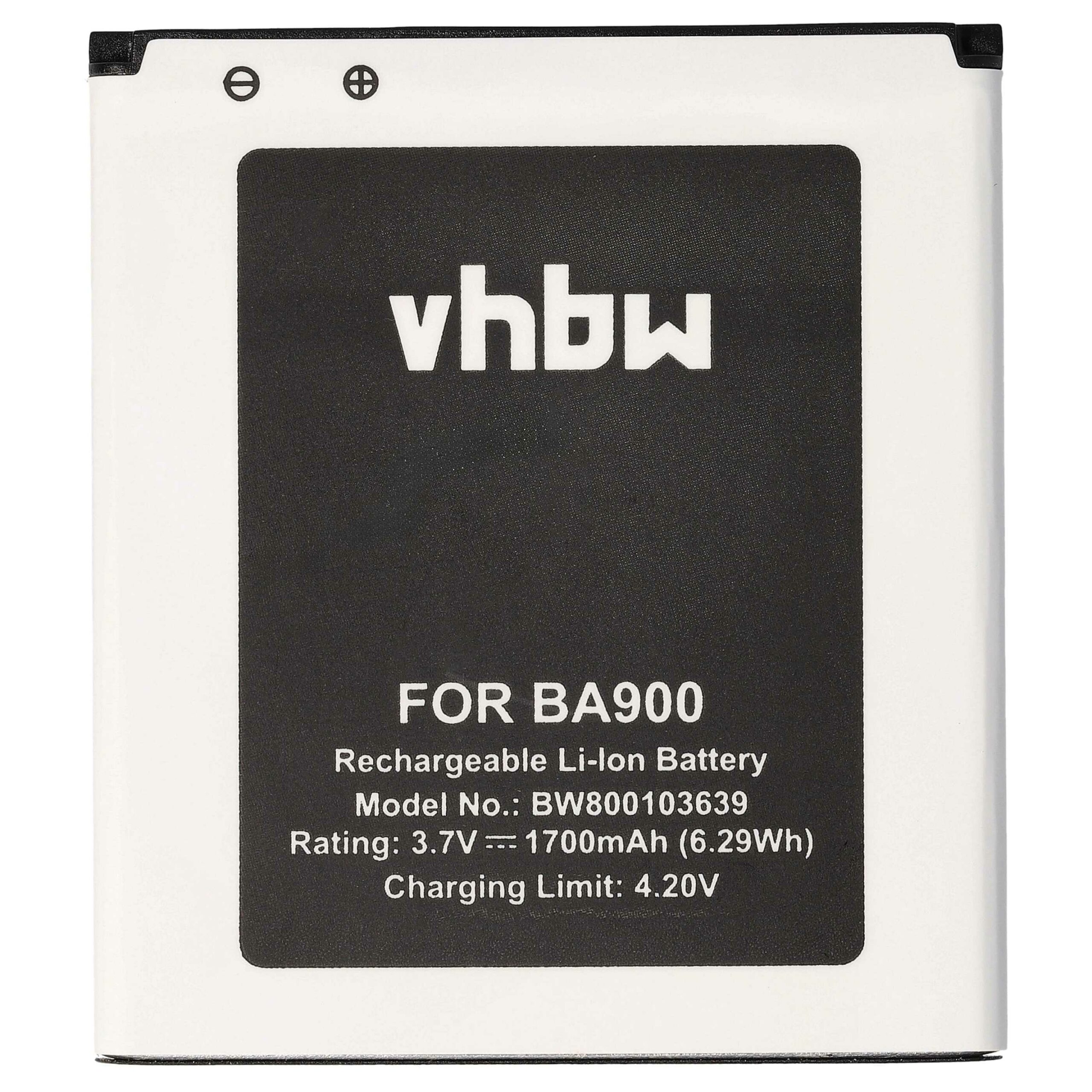 Bateria para Telemóvel Sony Ericsson / Sony BA900 - 1700 mAh 3.8 V Li-Ion vhbw - Image 3