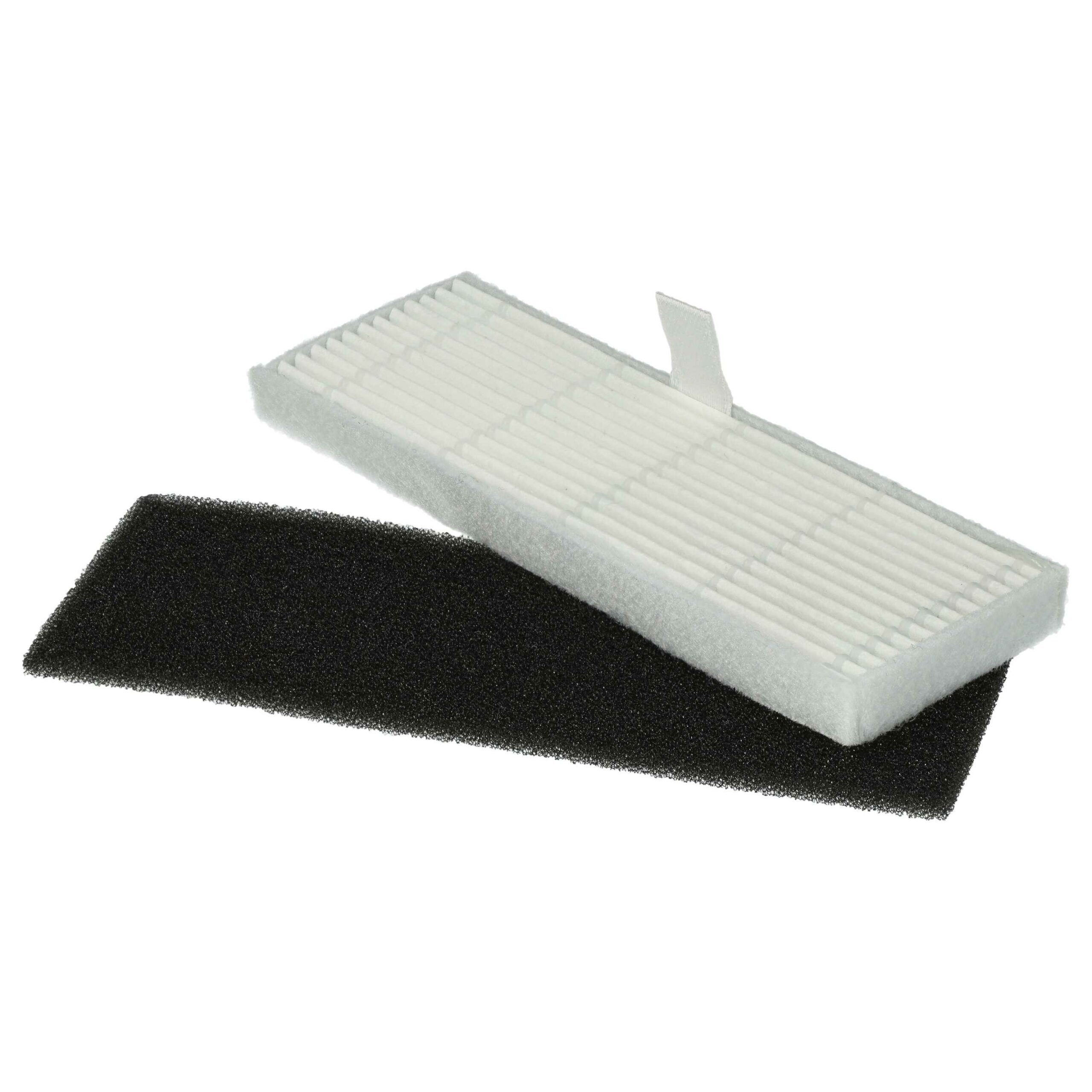 2x Filtros de Espuma / Filtros de Pó Fino para Aspiradores Robóticos Proscenic, Kyvol, Uoni, Ultenic