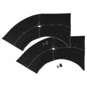 2x Filtro de Carvão Ativado de Substituição para AEG 5027456700/2 e Bauknecht - 28 x 13,3/9,5 x 2,6 cm
