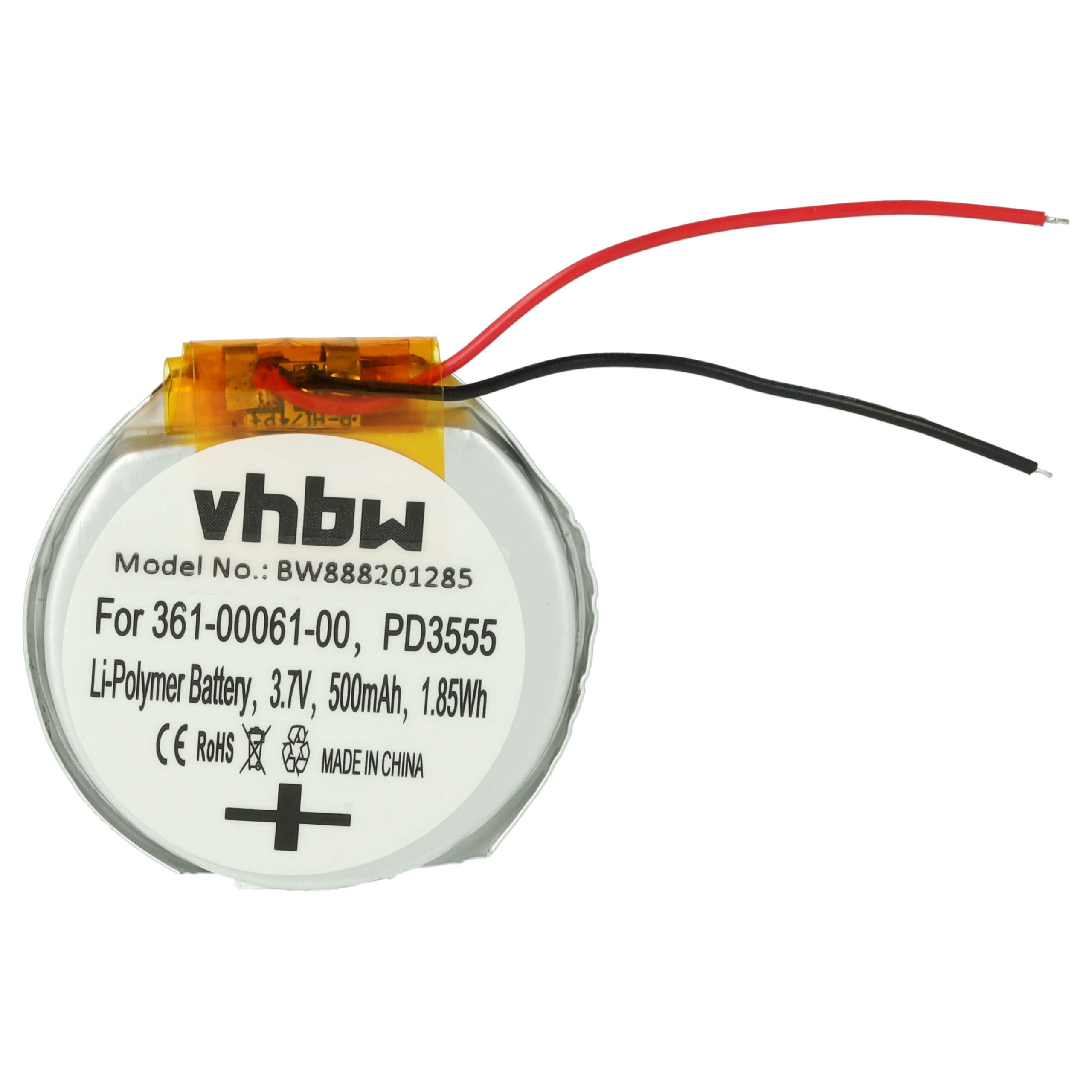 Bateria vhbw para Smartwatch Garmin PD3555w - 500 mAh 3.7V Li-polímero + Ferramentas