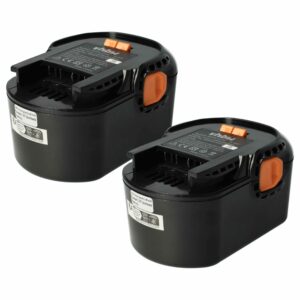2x Bateria vhbw 2000 mAh 14.4 V NiMH para AEG 4935413106, 4935416790, B1414G, B1415R
