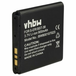 Bateria para Sony Ericsson BST-38 - 900 mAh 3.7 V Li-Ion vhbw