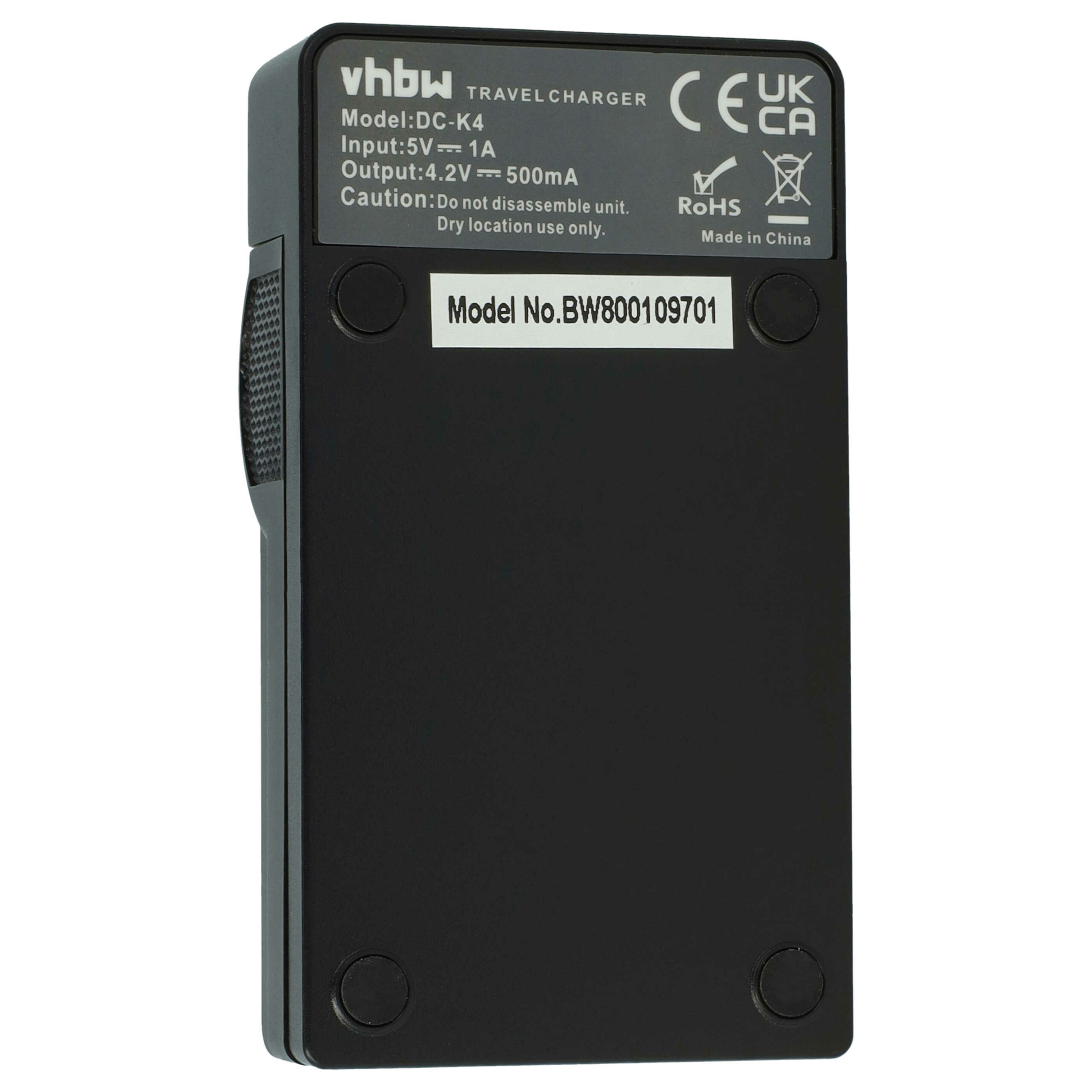 Carregador USB-C vhbw para Câmaras Silvercrest, Trust, HP, Zoom e outros - 0,5 A - Image 4