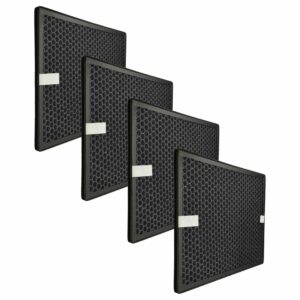 4x Filtro de Carvão Ativado para Purificador de Ar Philips FY1413/30 - vhbw