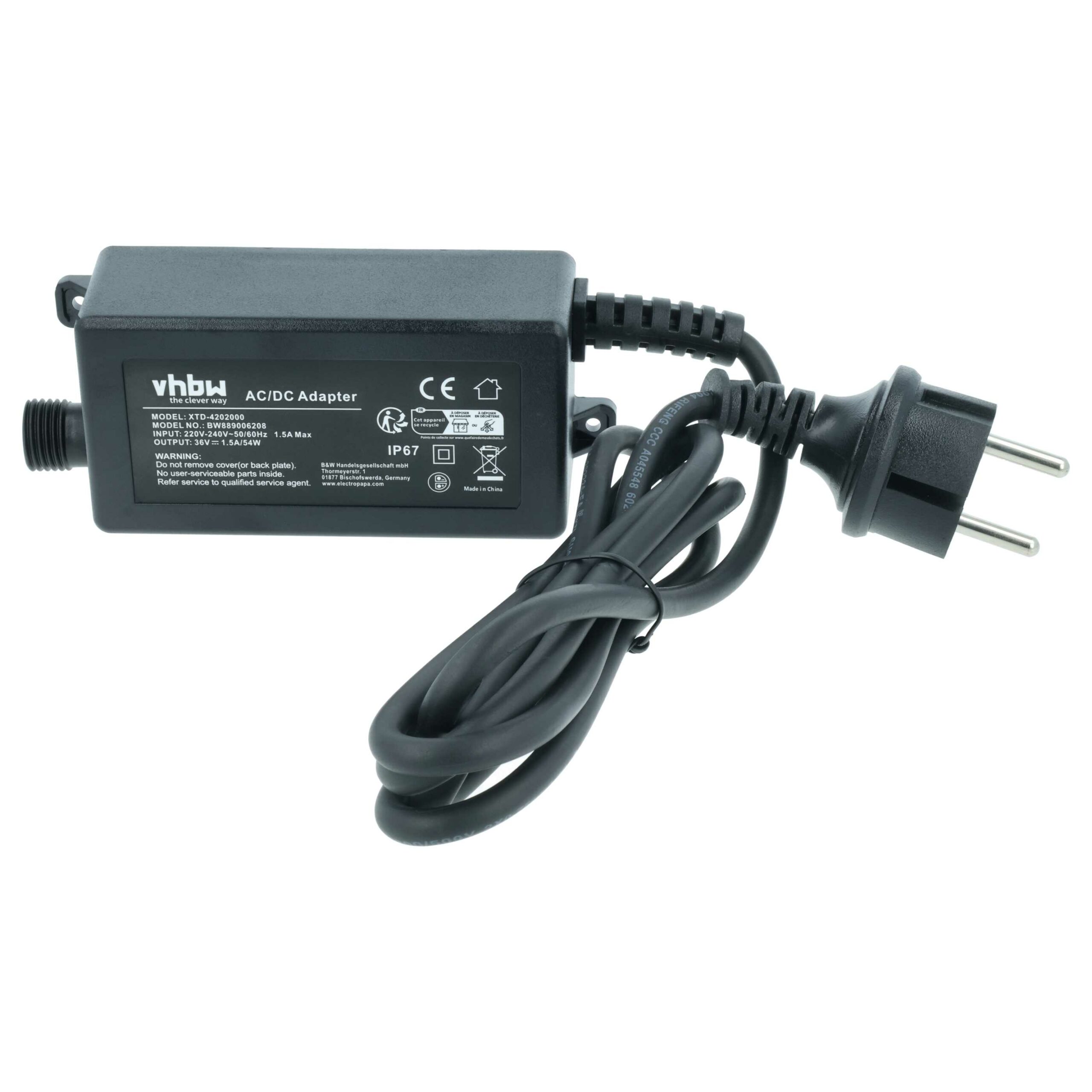 Adaptador de Alimentação para Estação de Carregamento de Robô Cortador de Relva Al-Ko 442547 - vhbw - Image 3