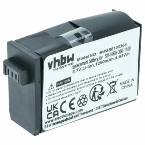 Bateria vhbw para câmaras Garmin (010-12521-40, 360-00106-00) - 1250 mAh 3.8 V Li-Ion