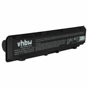 Bateria vhbw para Toshiba PA5109, PA5109U-1BRS, PA5108, PA5108U-1BRS - 6600 mAh 10.8 V Li-Ion