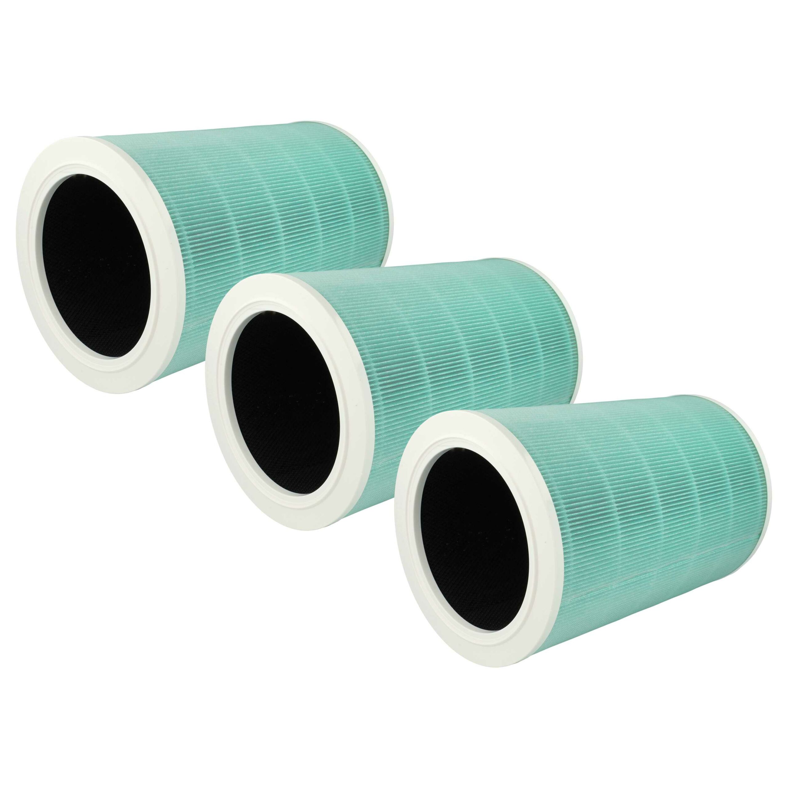 Pack 3x Filtros de Substituição para Xiaomi M6R-FLP - HEPA (H13) + Carvão Ativado vhbw