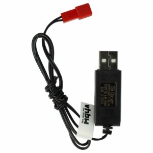 Cabo USB de Carregamento para Baterias RC com Conector JST - 60 cm 4.8V vhbw