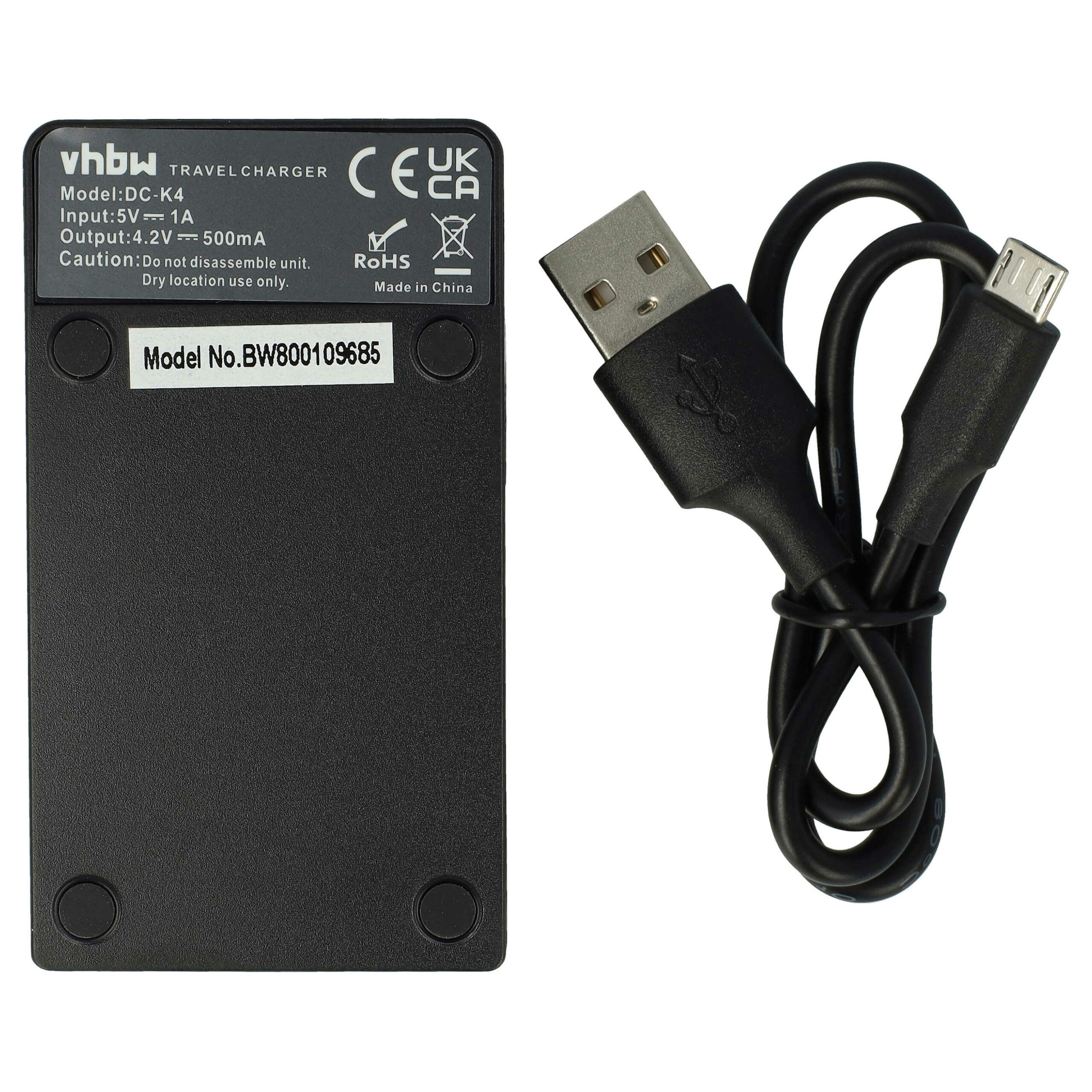 Carregador USB-C com Cabo para Câmaras Nikon e Sony - vhbw MH-66 - Image 2
