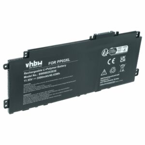 Bateria vhbw para HP - Substitui HSTNN-DB9X, L83388-421, HSTNN-OB1P, HSTNN-LB8S - 3500 mAh 11.55 V Li-polymer