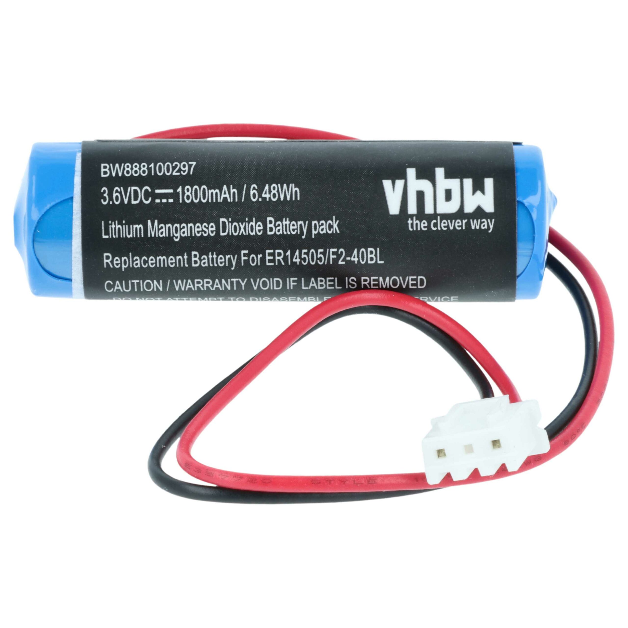 Bateria vhbw para Controlador CNC Mitsubishi F2-40BL, PM-20BL, LS14500-MF, FX2N-48M - 1800 mAh 3.6 V Li-SOCl2 - Image 3