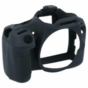 Capa Protetora em Silicone para Canon EOS Kiss X80 - Preta
