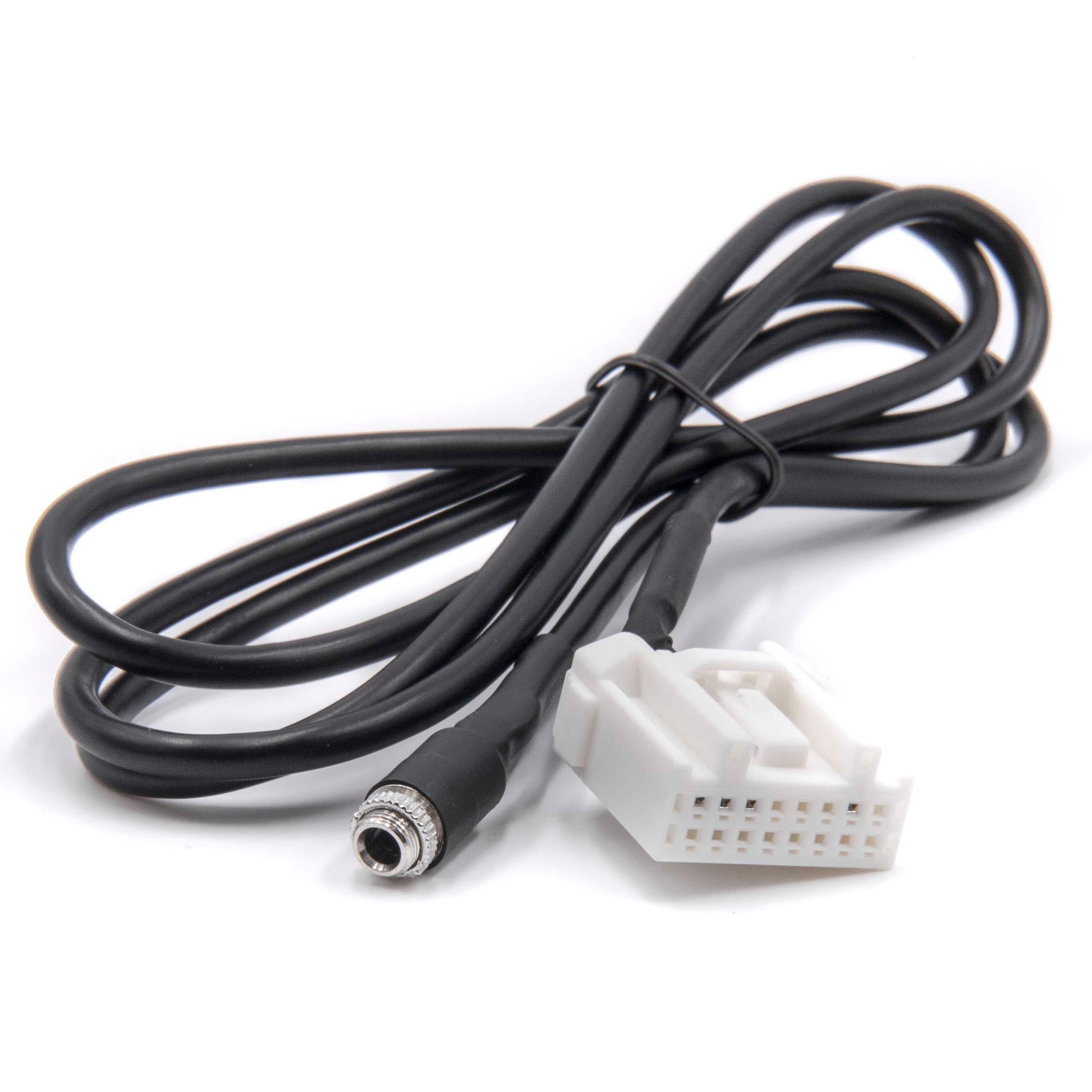 Cabo Adaptador AUX para Besturn, Mazda B70 e Rádios de Carro - 120cm vhbw
