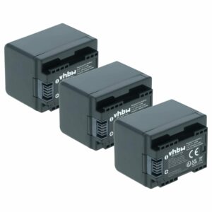Bateria vhbw 3x para Câmaras Canon BP-727 - 2400 mAh 3.6 V Li-Ion