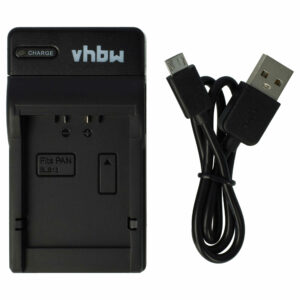 Carregador USB-C + Cabo USB-C para Panasonic Lumix DMC-G1, DMC-G1K, DMC-G1W, DMC-G2