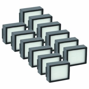 Pack de 12 Filtros vhbw para iRobot Roomba E5, E6, E7, i7