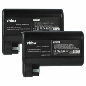 2x Bateria compatível AEG S91-0400410-SU2, OSBP72LI para Electrolux - 2600mAh, 7.2V, Li-Ion