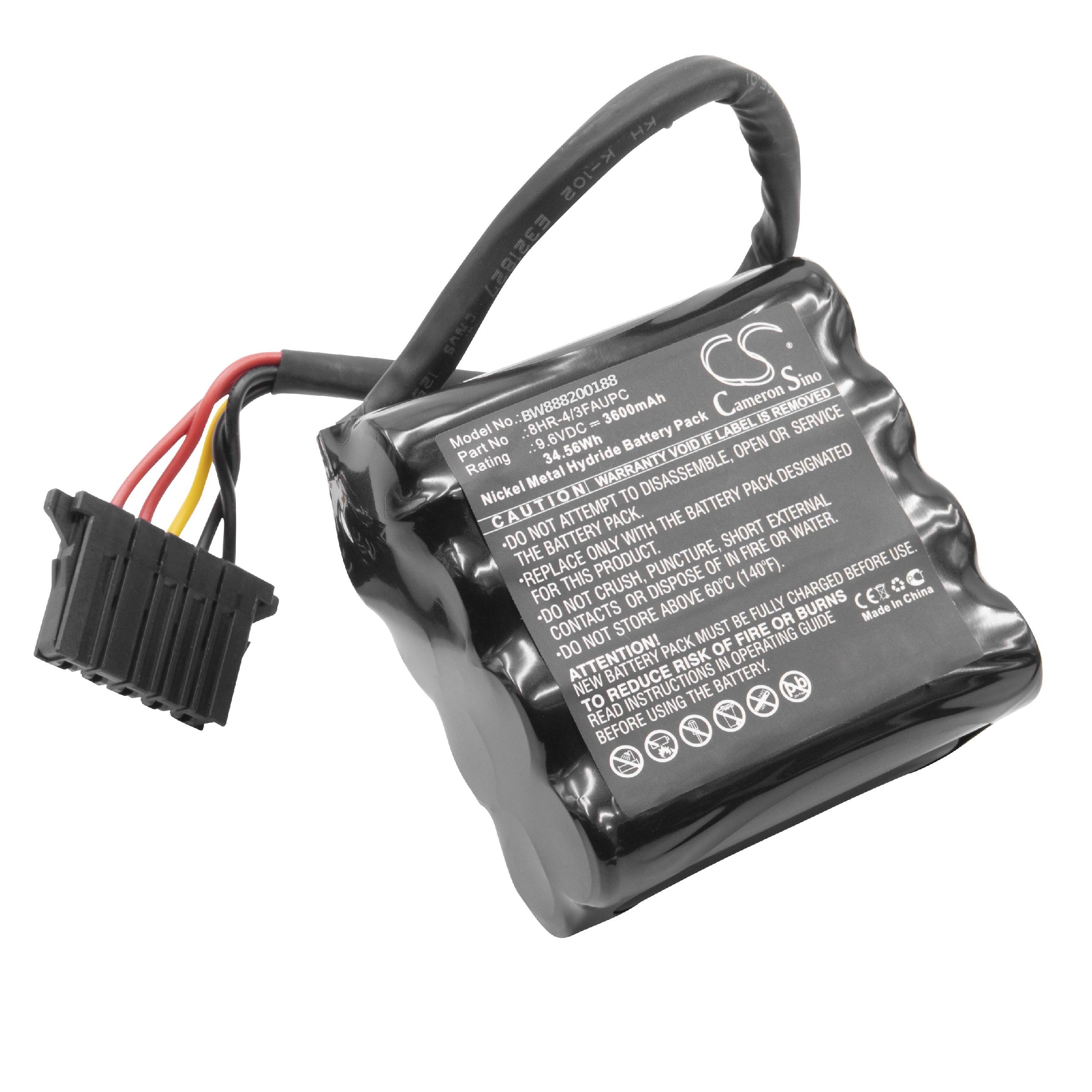 Bateria CNC vhbw para Okuma 8HR-4/3FAUPC, E5503-07E-001 - 3600 mAh 9.6 V NiMH