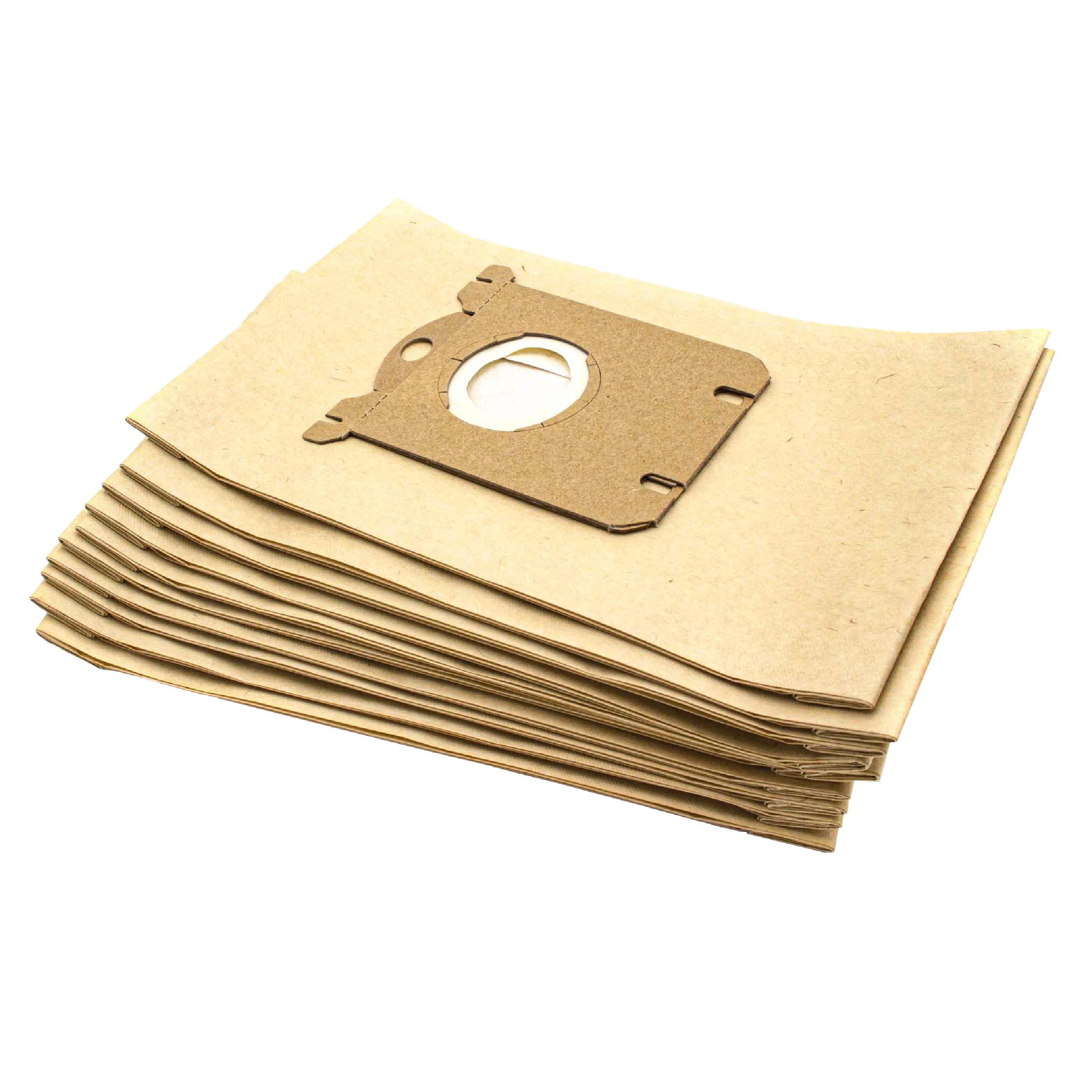 Pack de 10 Sacos para Aspirador vhbw - Compatível com Adix PH 103, UN 210 e Satrap