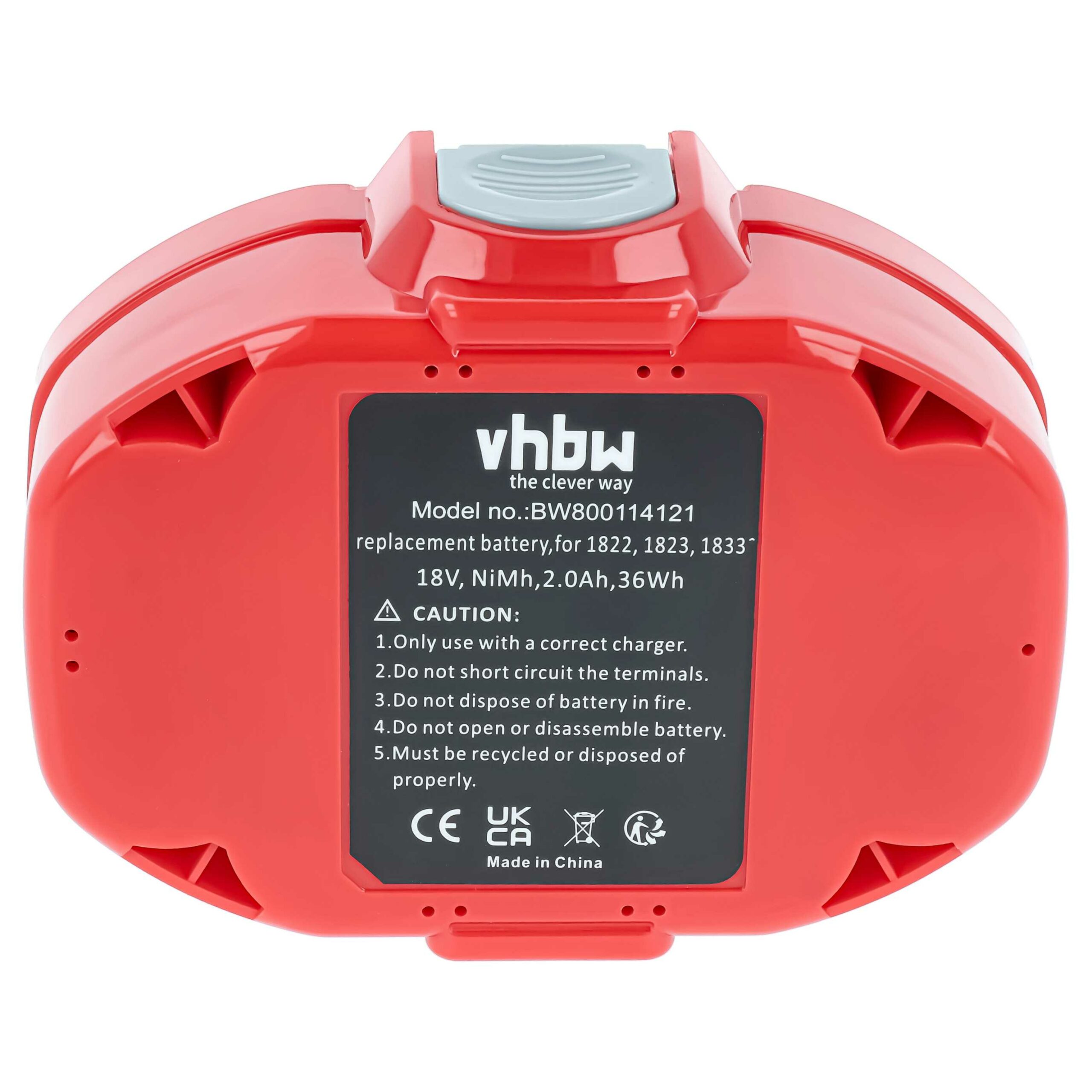 Bateria vhbw para Makita 1835, 1834, 1833, 1823, 1822 - 18 V, 2000 mAh, NiMH - Image 3