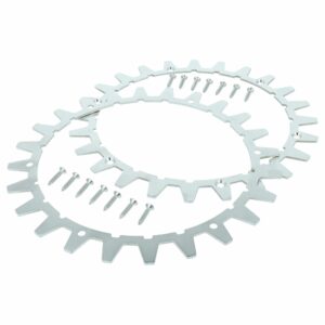 2x Picos de Tração para Cortador de Relva Robótico Worx L WR147E.1, WR148E, WR153E, WR155E - Aço Inoxidável, 24 Dentes