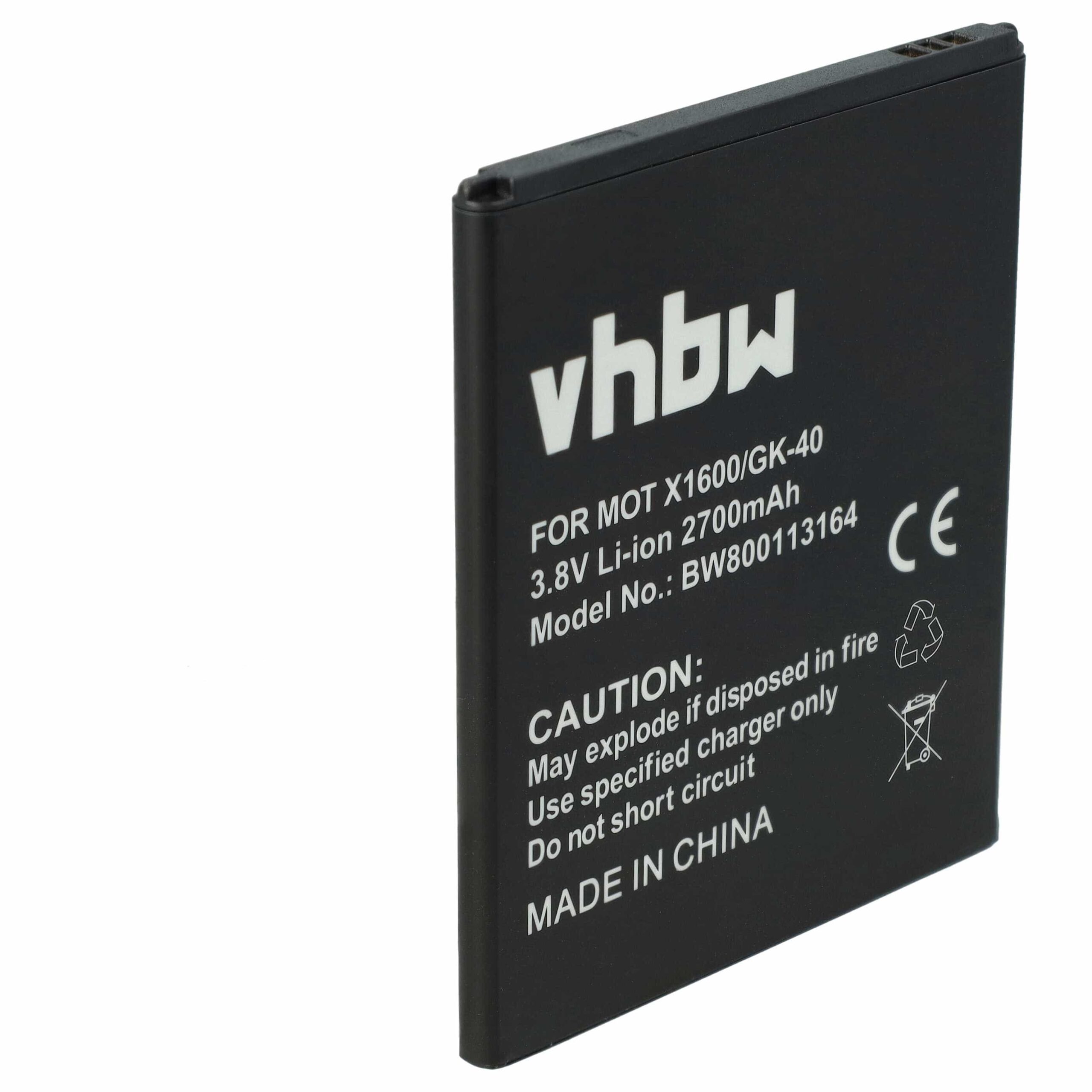 Bateria para Motorola vhbw SNN5981A, SNN5976A, GK40, SNN5979A, SNN5977A - 2700 mAh 3.8 V Li-Ion - Image 3