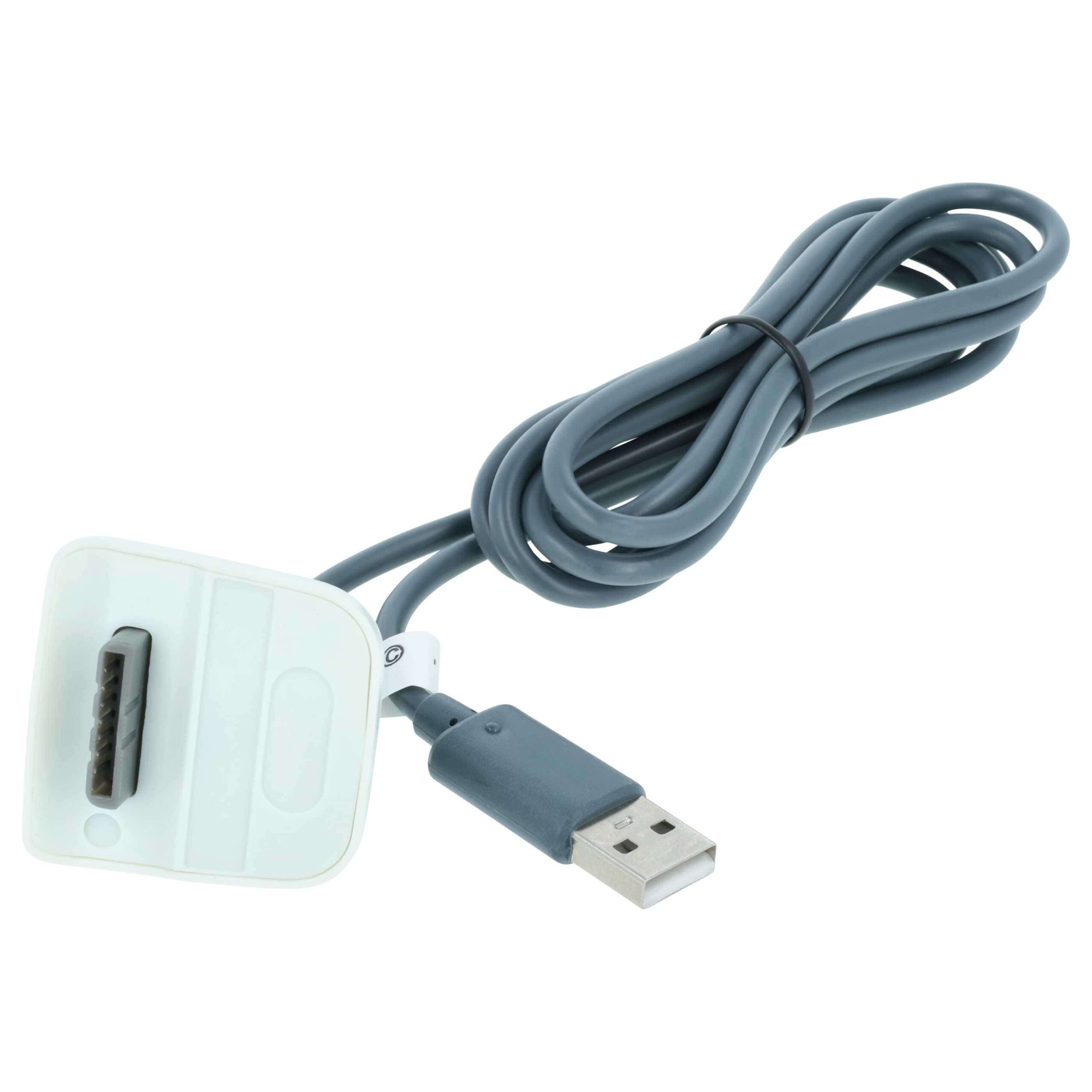 Cabo USB de Carregamento para Comando Xbox 360 - 1,4 m, Cinzento