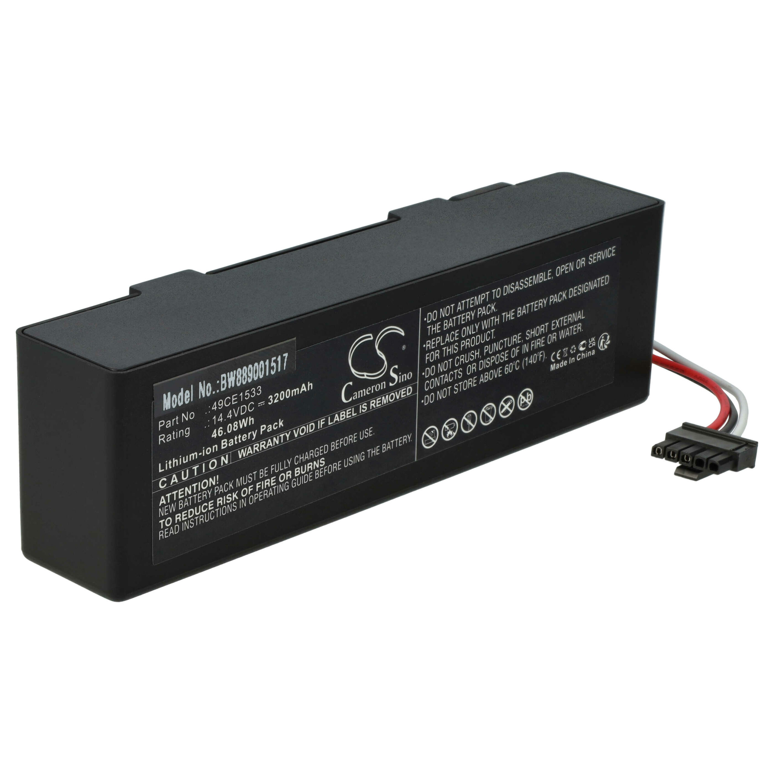 Bateria vhbw 3200mAh 14.4V Li-Ion para Cecotec 49CE1533 - Image 3