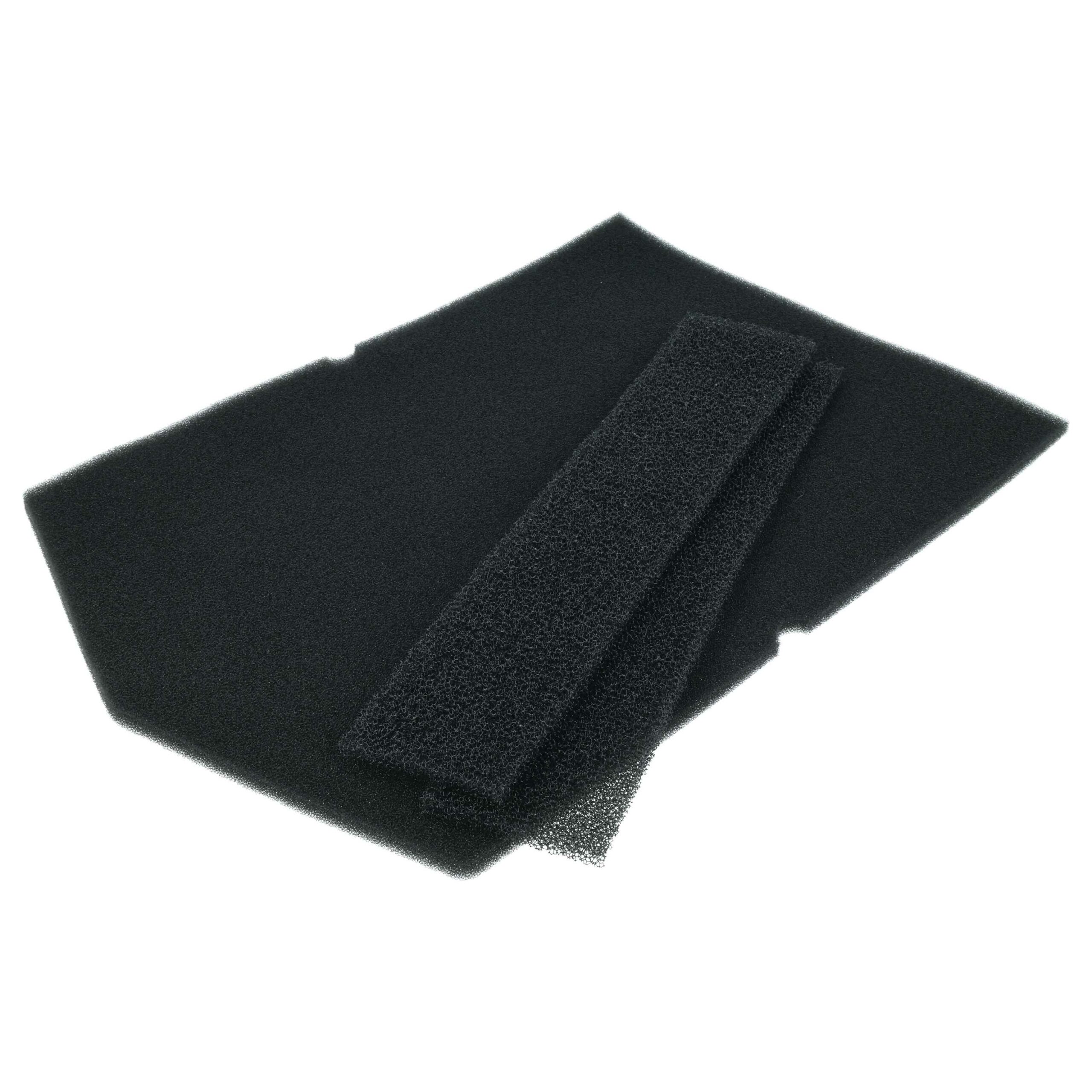 Conjunto de 3 Filtros de Espuma para Secadora Miele 7358901, 9688381, 9057930 vhbw