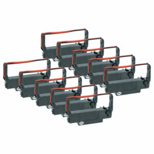 Pack 10x Fita de Tinta compatível Epson ERC-38 B/R, ERC-34, ERC-30 para Impressoras Hyundai Matricial e de Recibos