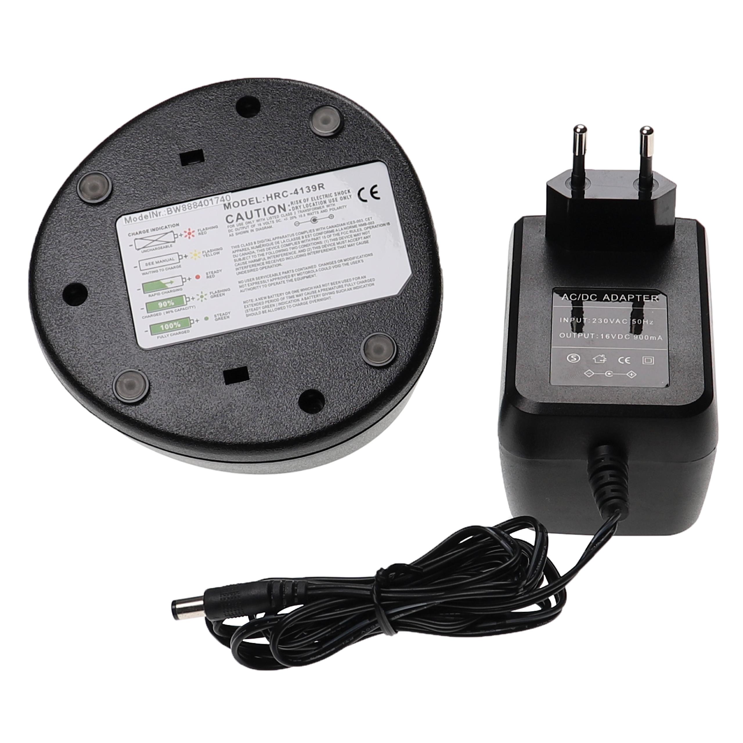 Carregador + Adaptador de Corrente para Motorola CP200D Walkie Talkie vhbw 7.6V 0.9A - Image 2