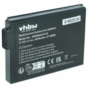 Bateria para Notebook Dell - Substitui P86G001, P85G, P85G001, 7WNW1, DMF8C, 0DMF8C - 4200 mAh 11.4 V Li-Ion vhbw