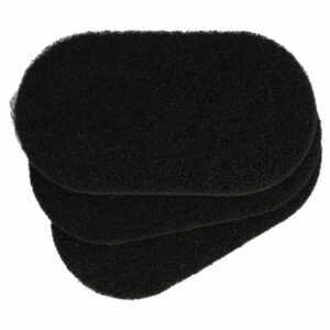 Pack de 3 Filtros de Carvão Ativado compatível com Tefal/Seb XA500024 - 6,5 x 9,1 x 0,9 cm