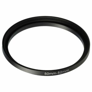Anel Adaptador Step-Up 50 mm para 52 mm vhbw para Objetivas de Câmara
