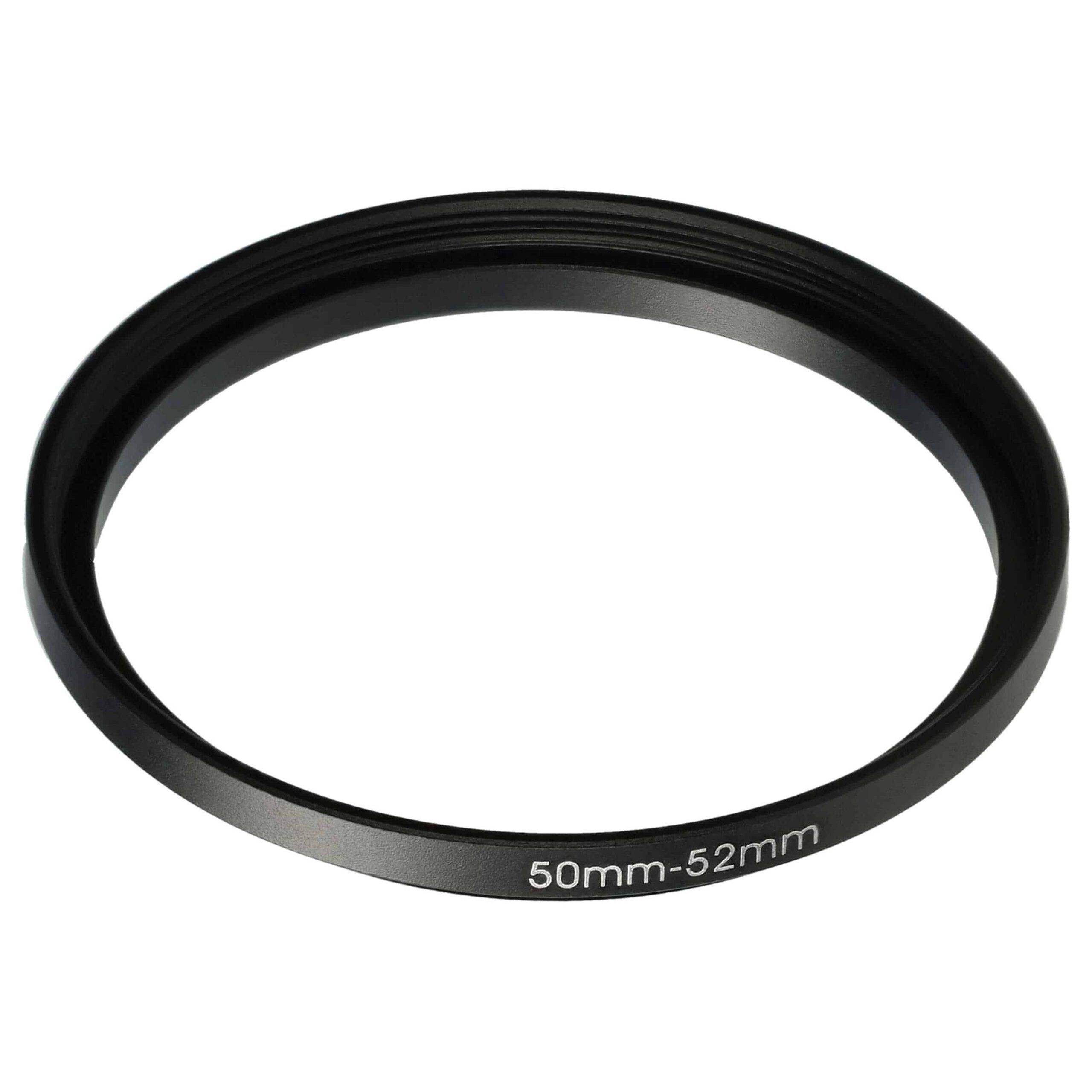 Anel Adaptador Step-Up 50 mm para 52 mm vhbw para Objetivas de Câmara