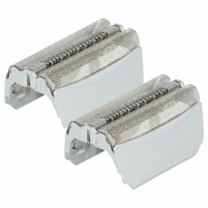 2x Lâmina de Barbear Dual para Braun 51S, 51B - com Moldura, Prateado