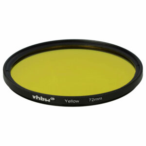Filtro Amarelo vhbw para Objetivas de Câmara com Rosca de 72 mm