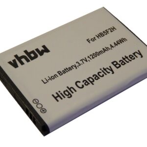 Bateria de substituição para router móvel Huawei HB554666RAW, HB5F2H - 1200 mAh 3.7 V Li-Ion vhbw