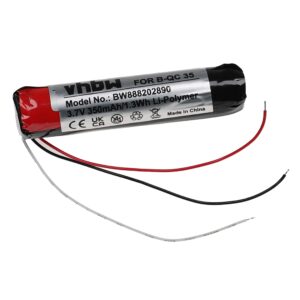 Bateria de substituição vhbw para auscultadores Bose AHB110520CPS - 350 mAh 3.7 V Li-polímero