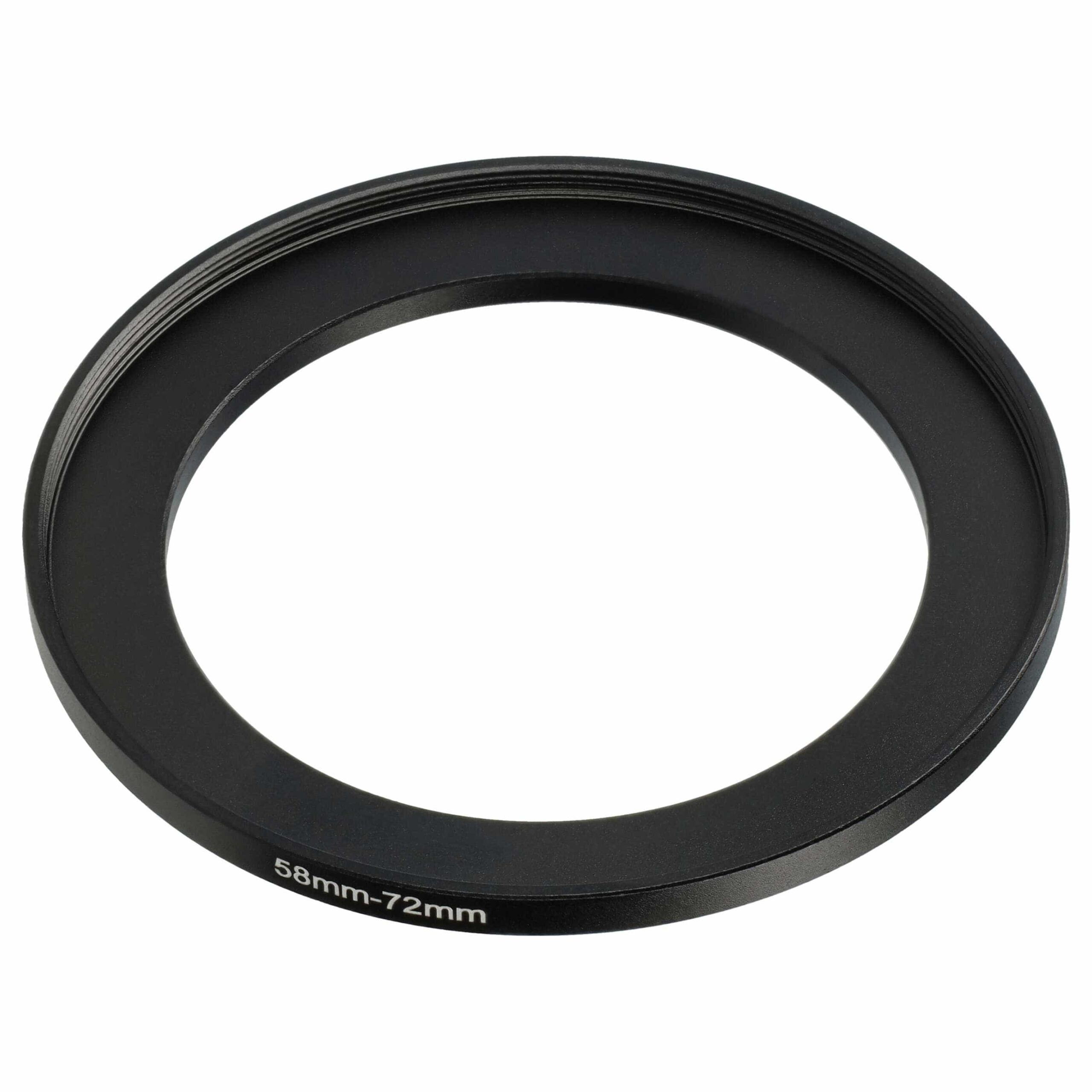 Anel Adaptador Step-Up 58 mm para 72 mm vhbw para Lentes de Câmara Fotográfica