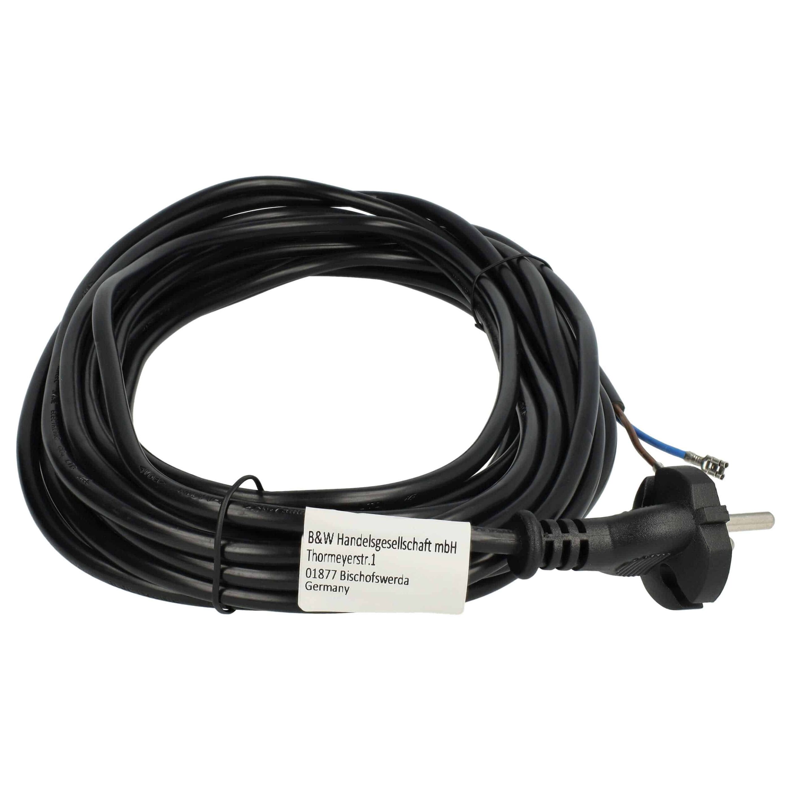 Cabo de Alimentação vhbw para Aspirador Thomas, Sebo 5260DG, 7128SR - 10 m, 1000 W - Image 3