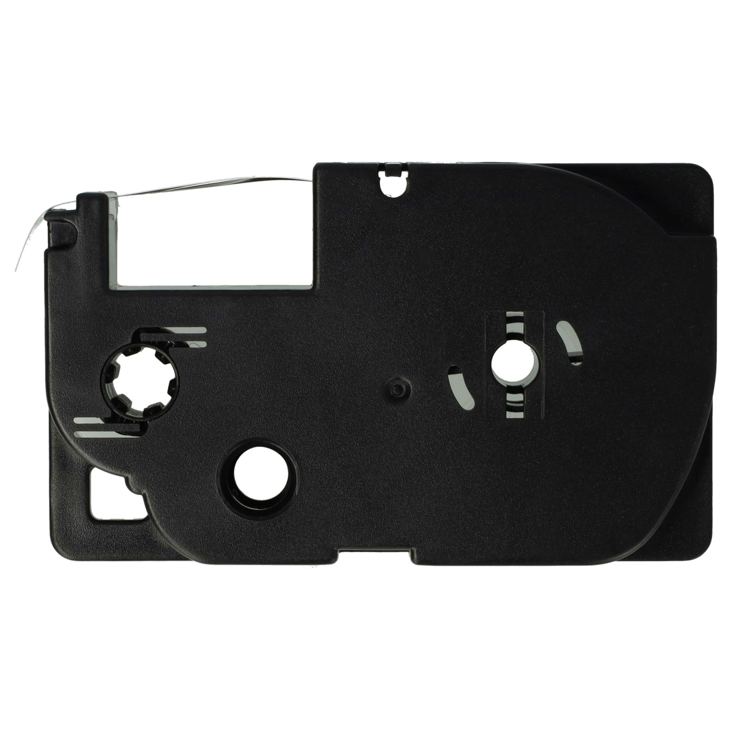 5x Fita de Etiquetas compatível com Casio XR-9WE, XR-9WE1 - 9 mm Preto sobre Branco - Image 2