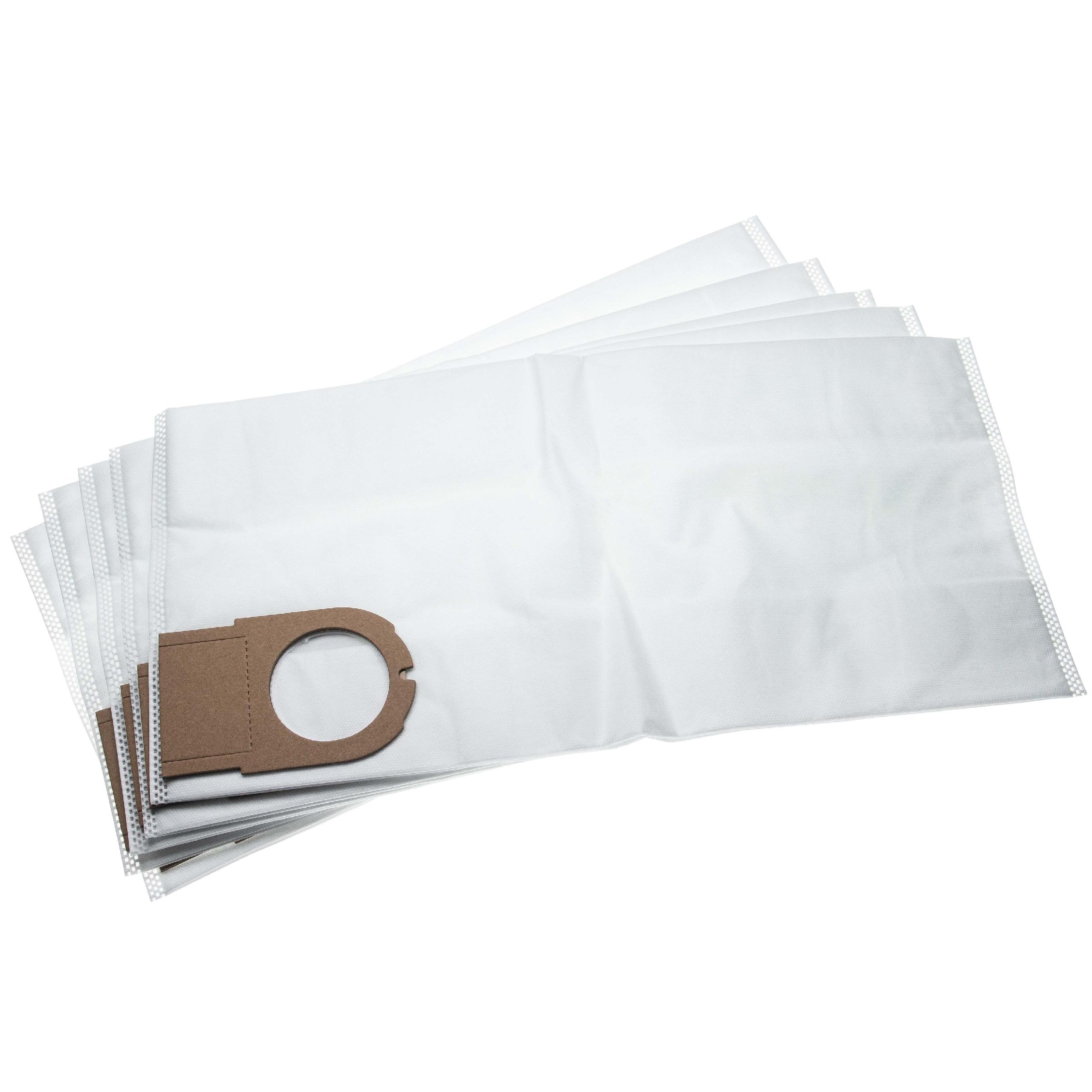 5 Sacos para Aspirador vhbw compatíveis com Metabo 6.31348, 631348000 - Microfibra