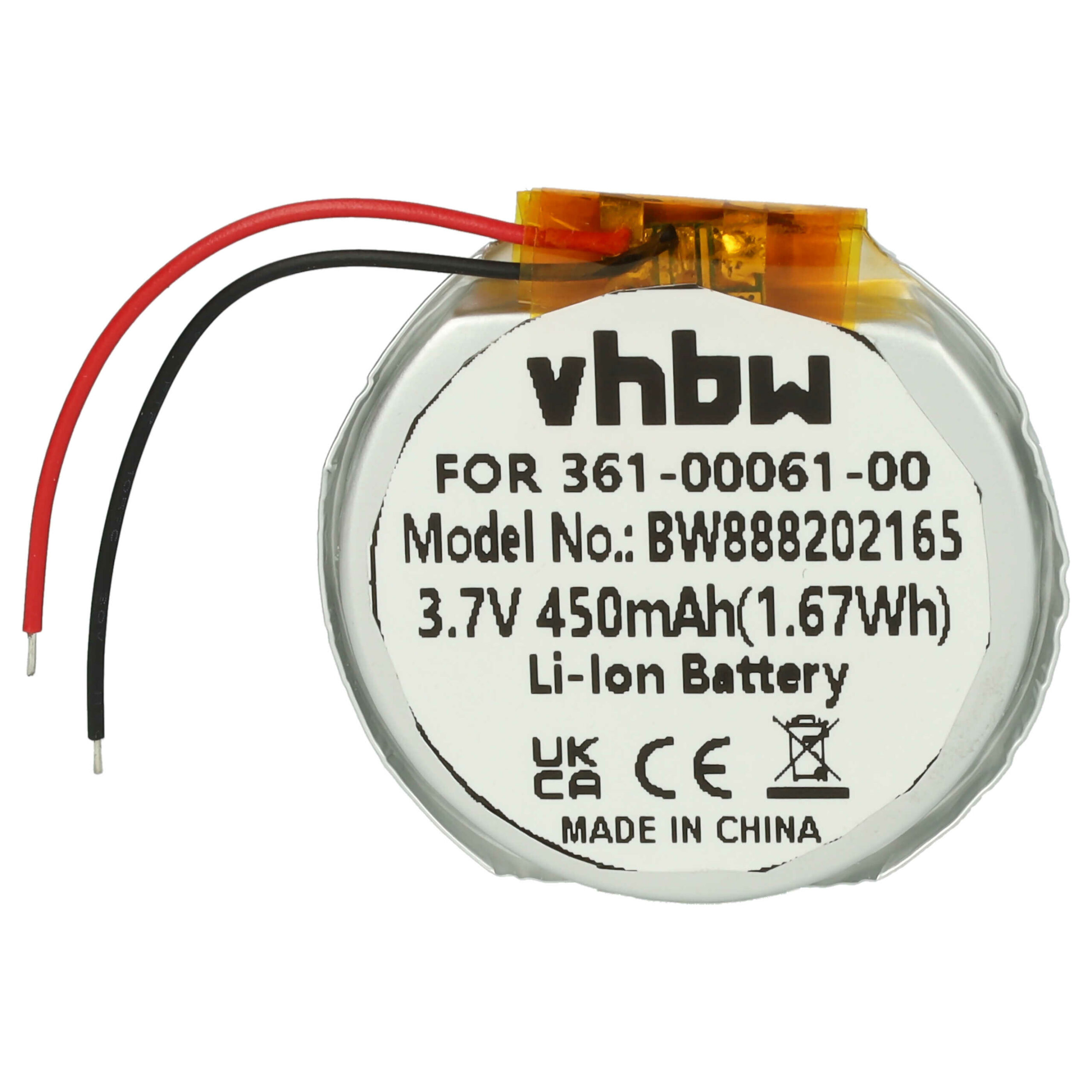 Bateria vhbw para Smartwatch Garmin PD3555w - 450 mAh 3.7V Li-Ion + Ferramentas
