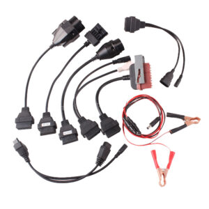 Kit 8x Adaptadores OBD para Audi, Seat, Skoda, VW e outros - Cabo de Diagnóstico OBD1, 27 cm