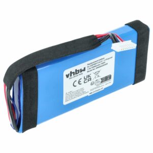 Bateria de substituição vhbw para JBL Boombox, JEM3316, JEM3317, JEM3318 - Li-polímero 10000 mAh