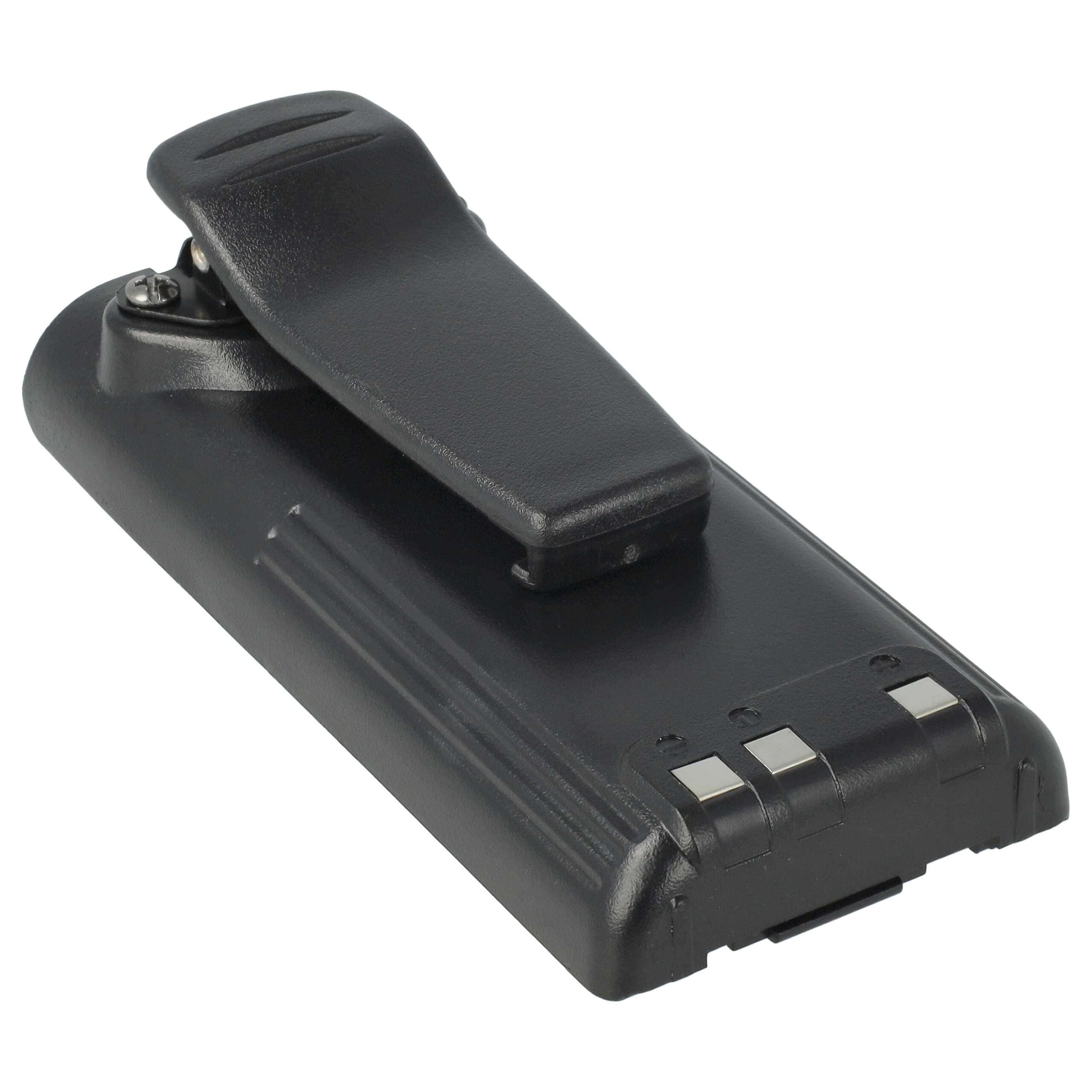 2x Bateria vhbw compatível Icom BP-210N, BP-211, BP-210, BP-209N, BP-209 - 1650 mAh 7.2V NiMH + Clip - Image 4