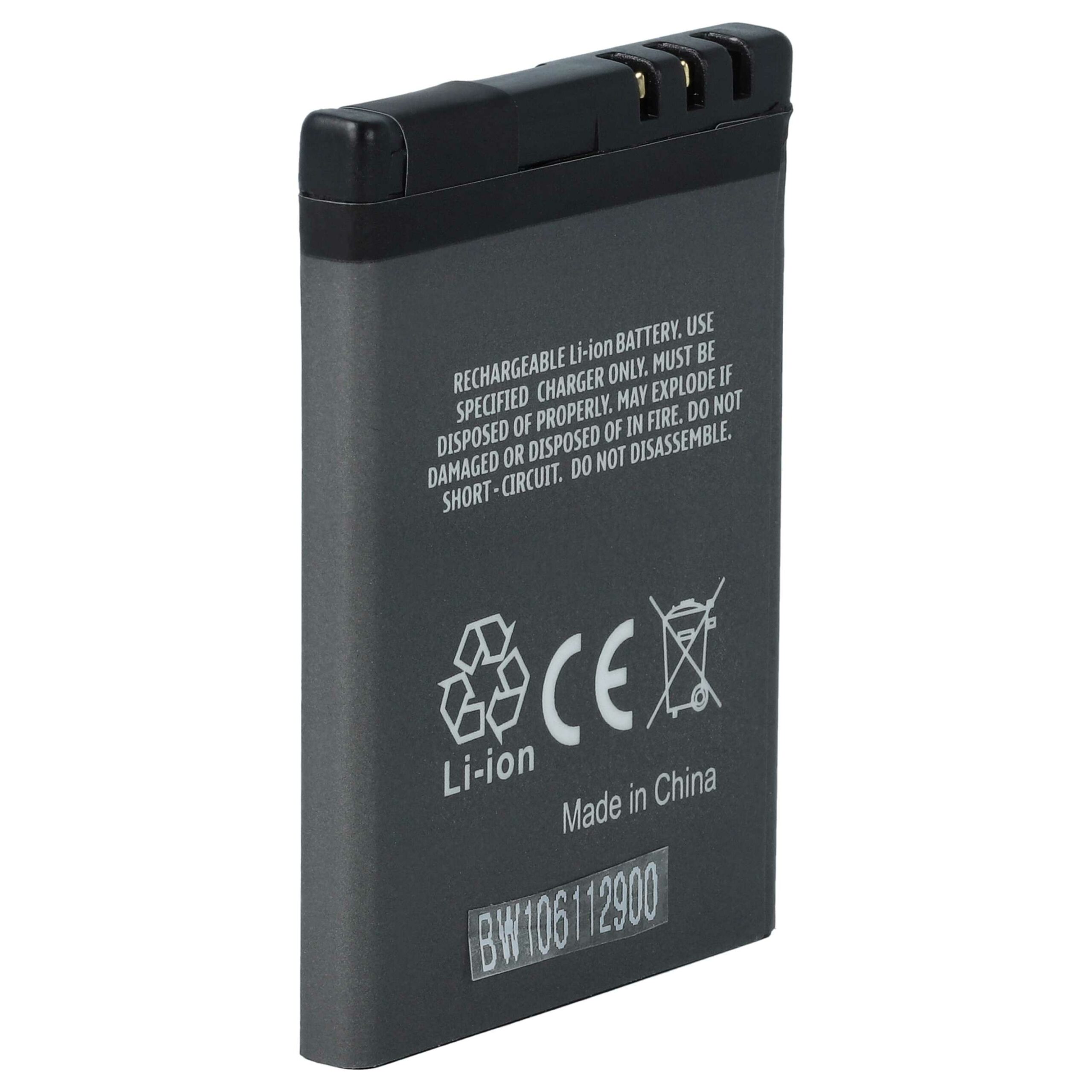 Bateria para Telemóvel Nokia BL-4BA, BL-4B - 600 mAh 3.7 V Li-Ion vhbw - Image 2